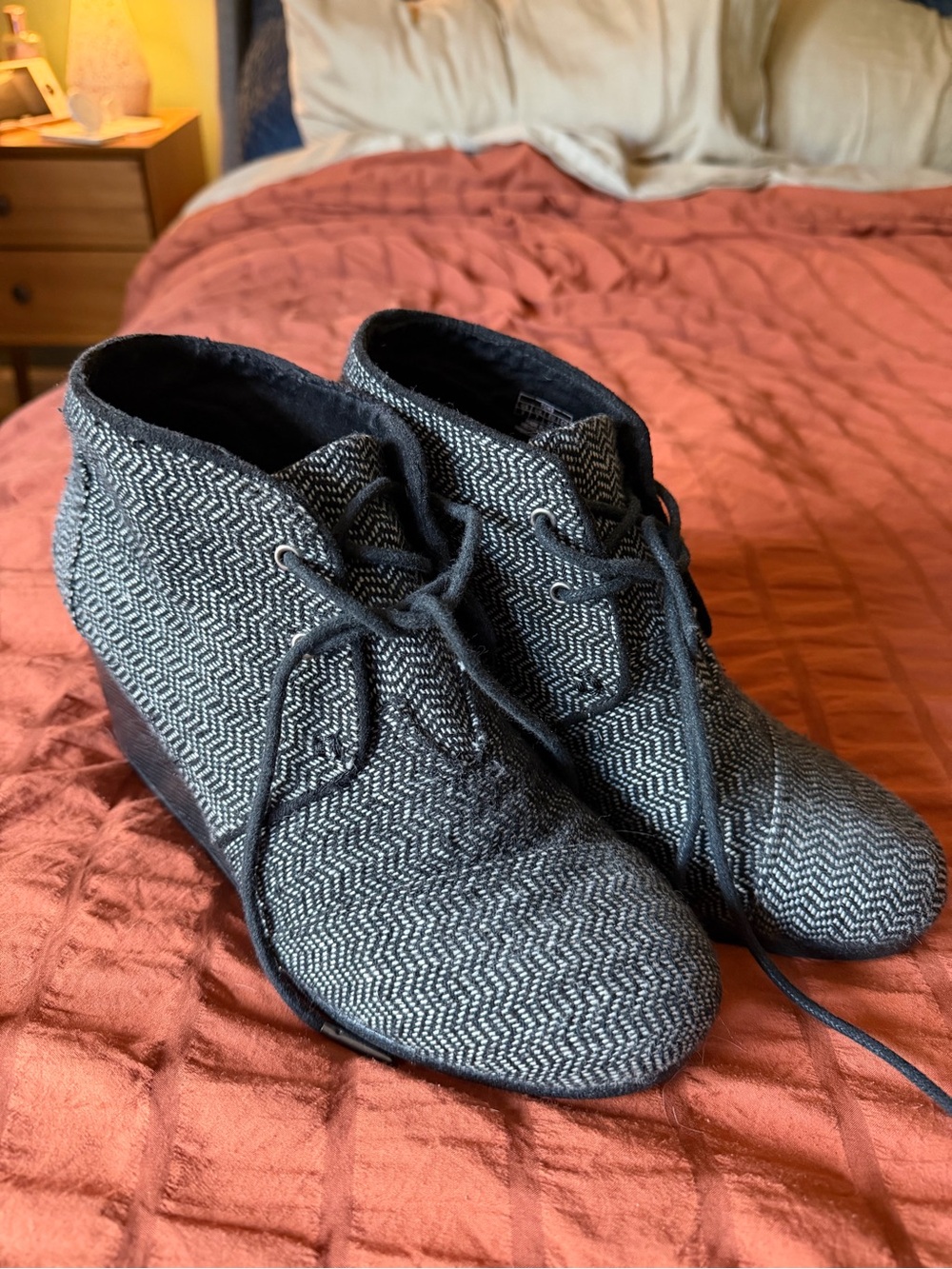 Toms Black Fleece-Lined Slip-On Shoe